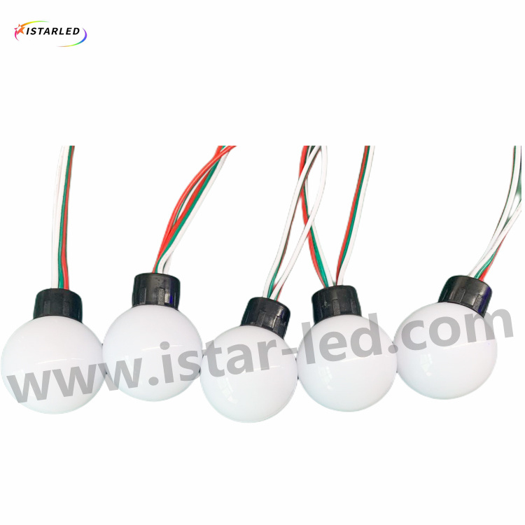 G40 addressable rgb pixel led string light