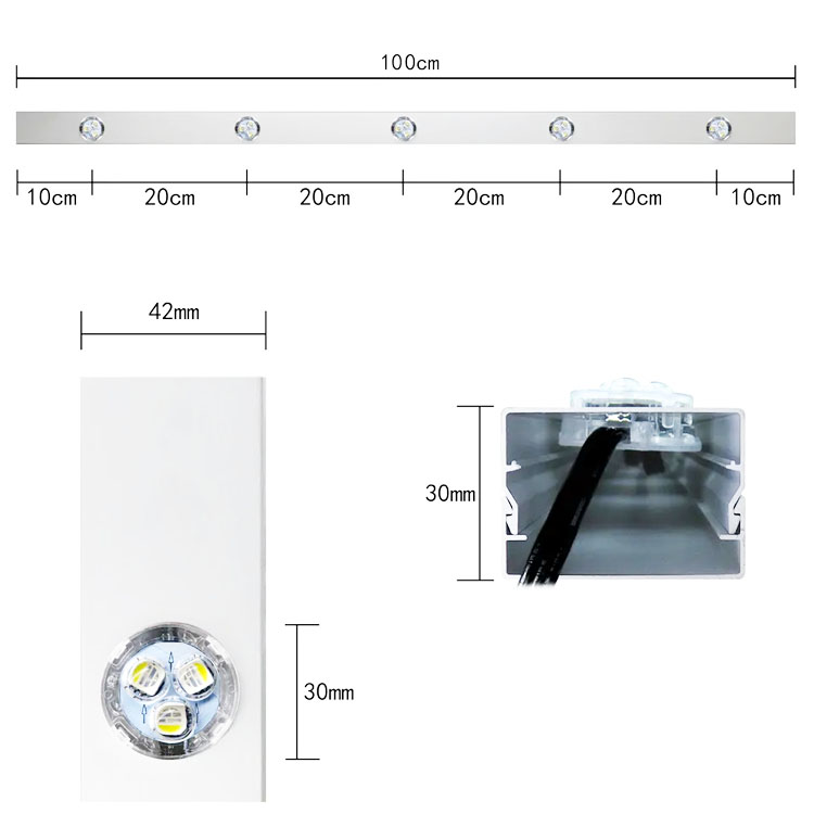 30mm UCS2904 RGBW pixel led string light