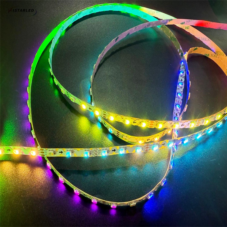 5V 8MM S Shape SK6812 5050 RGB/RGBW Digital Programmable LED Strips